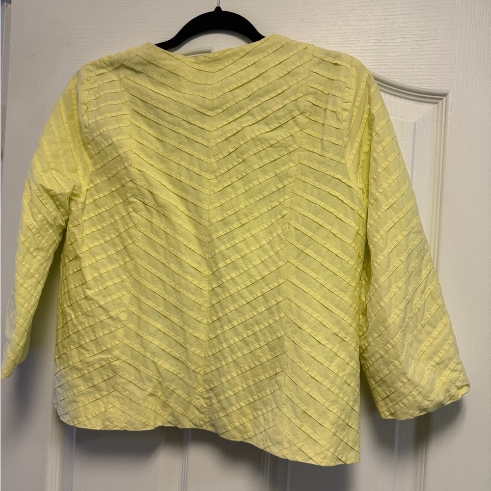 Chico's Chartreuse/ Light Yellow Jacket - image 3